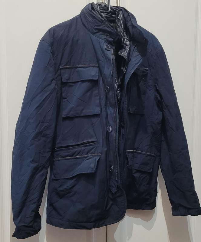 Massimo Dutti navy jacket (EUR L)