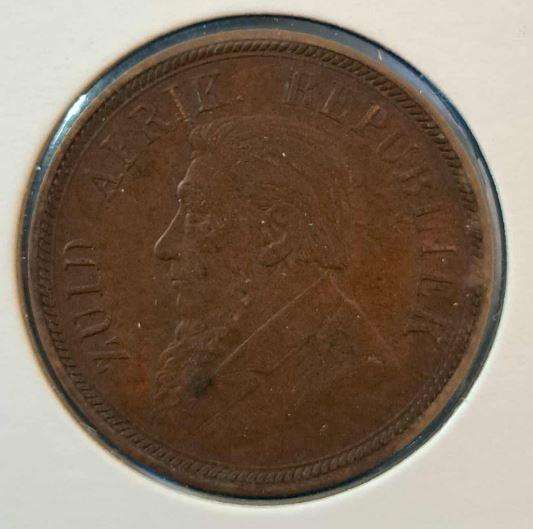 *** 1898 - ZAR PENNY IN MYLAR #72 ***