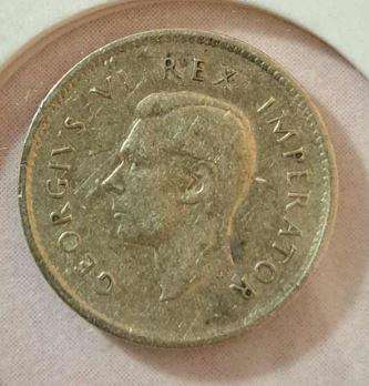 *** 1938 - SA UNION 3 PENCE IN MYLAR #6 ***