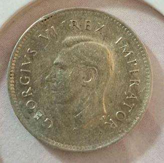 *** 1941 - SA UNION 3 PENCE IN MYLAR #8 ***