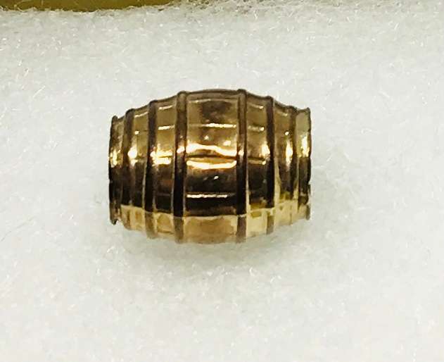 Large 9ct Gold Barrel Pendant/Charm