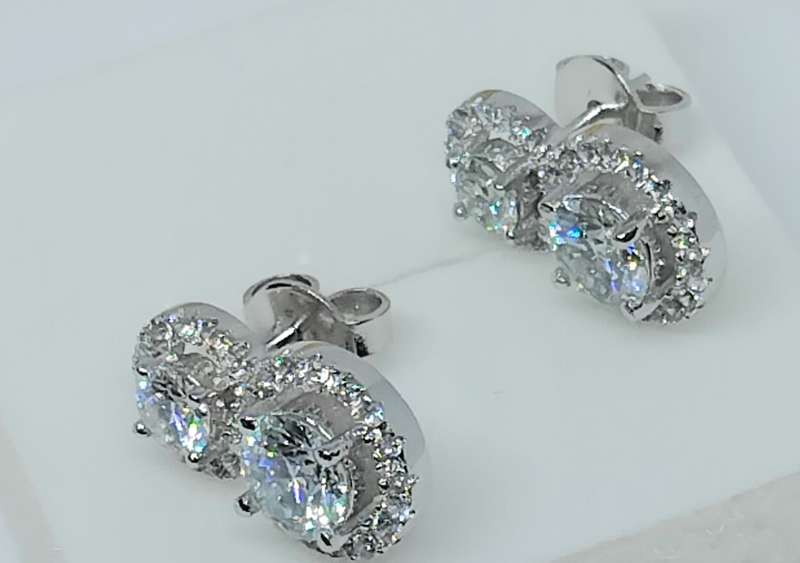 3.12tcw White Moissanite Earrings