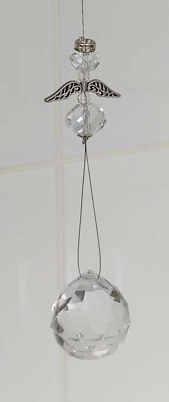 Genuine Pearl & Crystal Angel Suncatchers - Unique