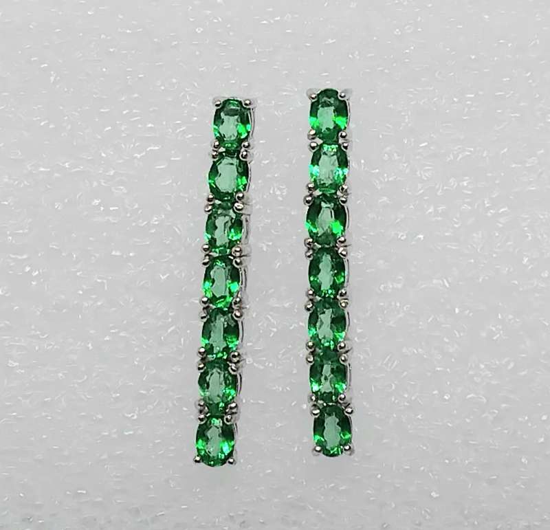 Stunning Green Topaz Earrings