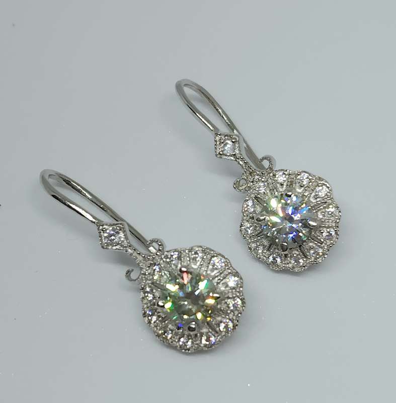 2.00tcw Stunning Moissanite Earrings