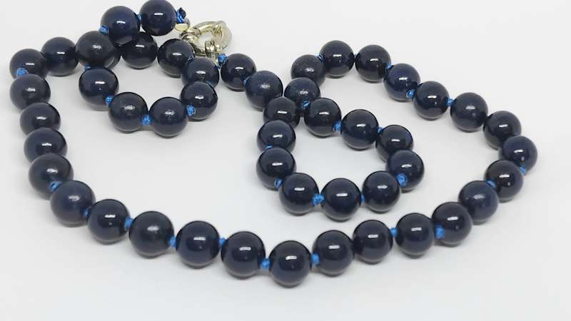 Lapis Lazuli Semi Precious Stone Necklace - Beautiful Colour