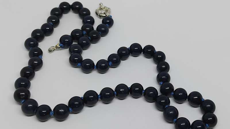 Lapis Lazuli Semi Precious Stone Necklace - Beautiful Colour
