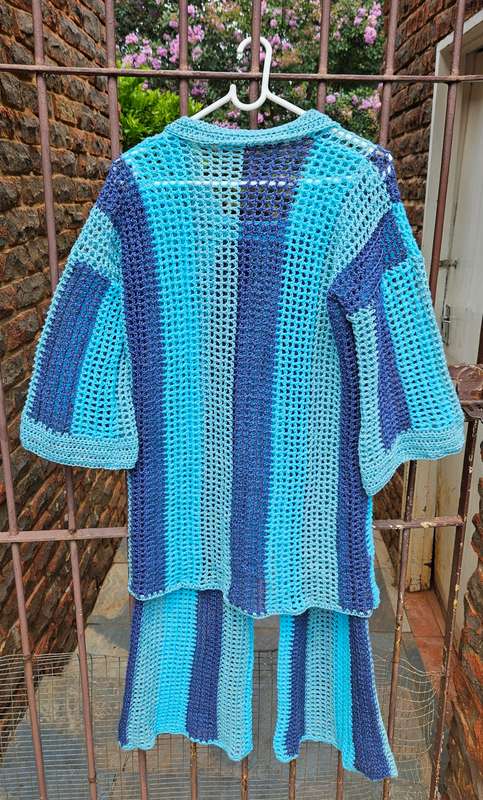 Handmade crochet two piece, size 38, new