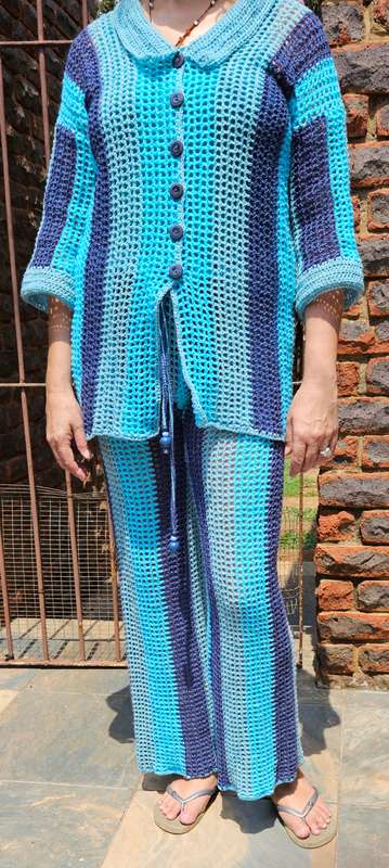 Handmade crochet two piece, size 38, new