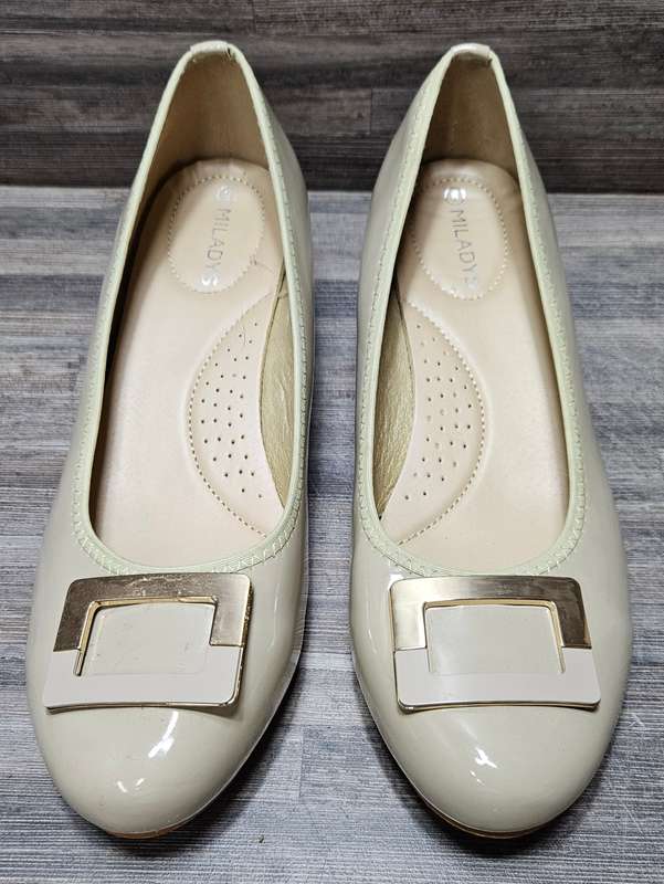 Miladys work pumps with small wedge  heels, size 8, very lightly worn