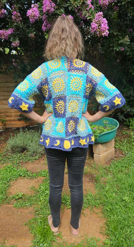 Handmade crochet jacket, size 38, new
