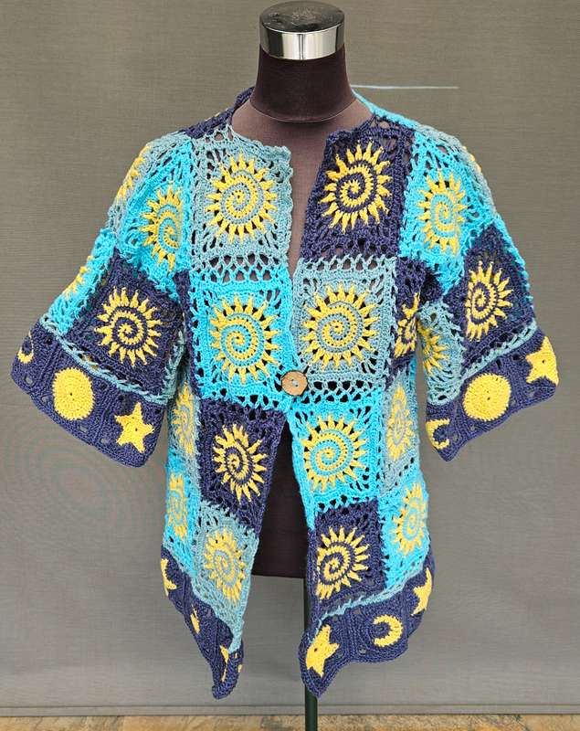 Handmade crochet jacket, size 38, new