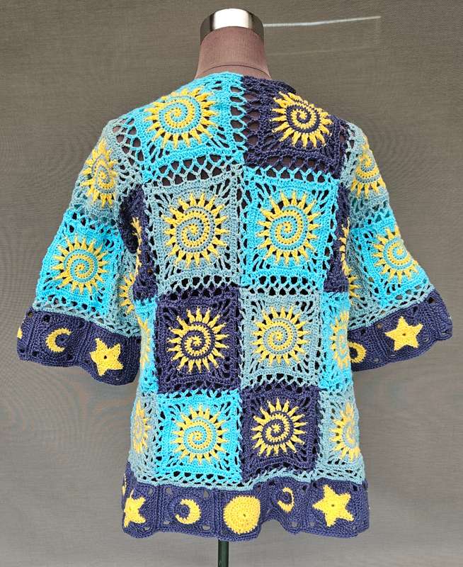 Handmade crochet jacket, size 38, new