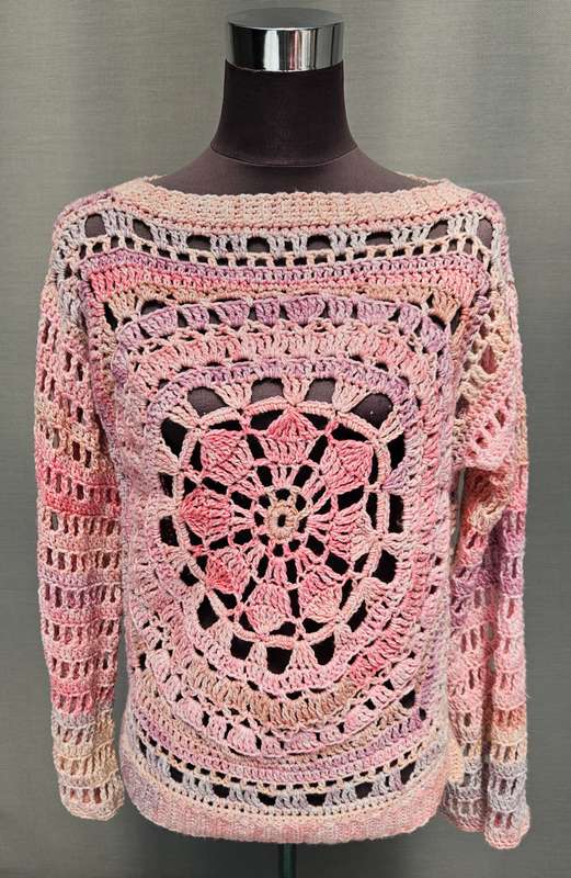 Handmade crochet lightweight cardigan, size 34/36, new