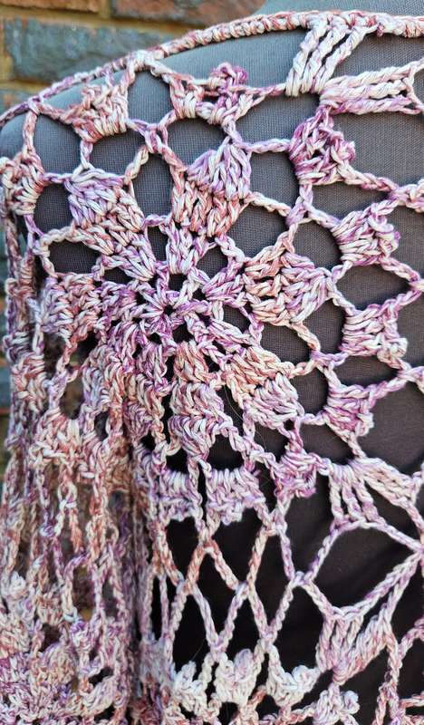 Handmade crochet cotton top, size 36/38, new