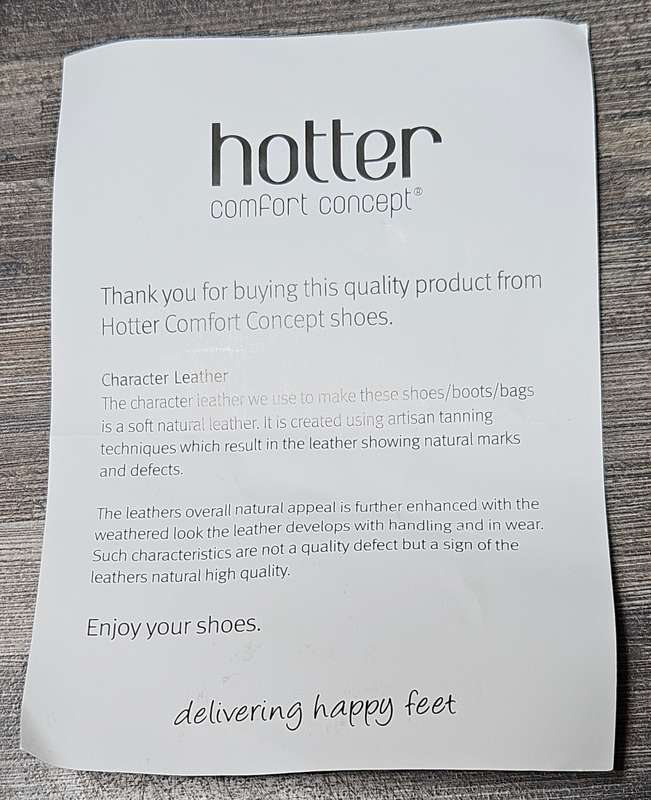 Hotter Bliss leather shoes, size 6, new