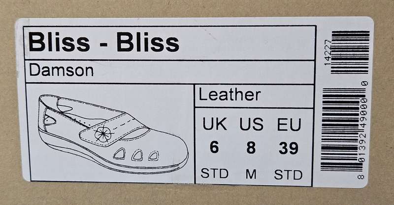 Hotter Bliss leather shoes, size 6, new