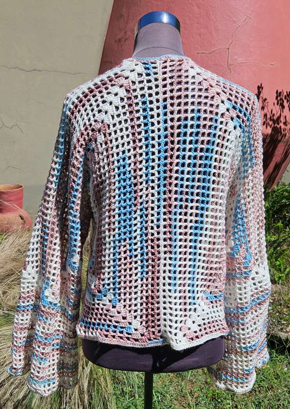 Handmade crochet lightweight cardigan, size 36-40, new
