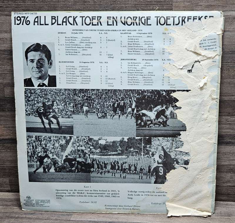 1976 ALL BLACK TOER EN VORIGE TOETSREEKSE Vinyl lp