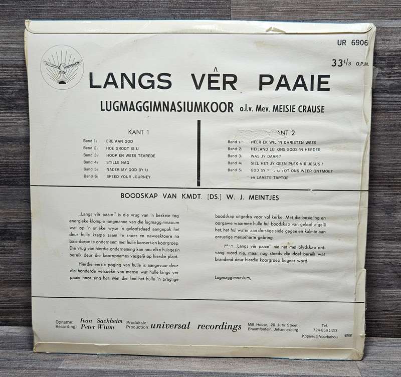 LANGS VER PAAIE 2 Vinyl Lp