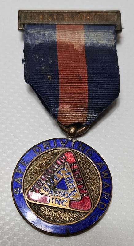 South African Safe Driving Award Medal, 1938-1940 - TD 196