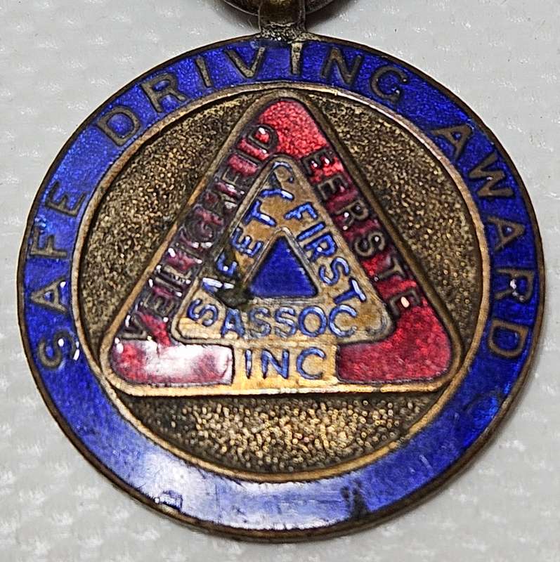 South African Safe Driving Award Medal, 1938-1940 - TD 196