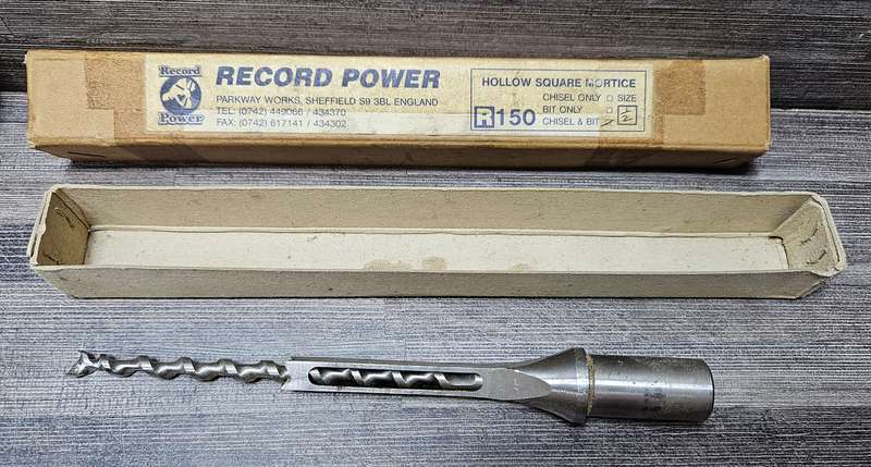 5X Record Power Morticer Chisels a & Bits, Made in England