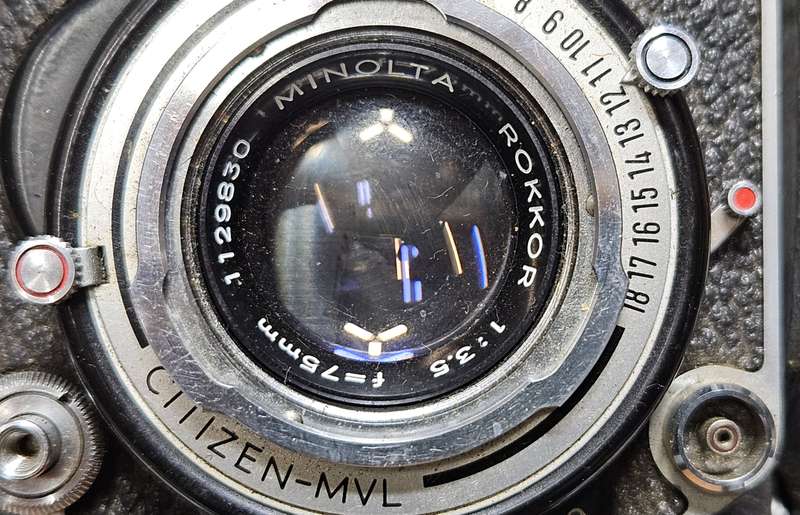 Beautiful highly collectible Minolta Autocord film camera, 1955-1966