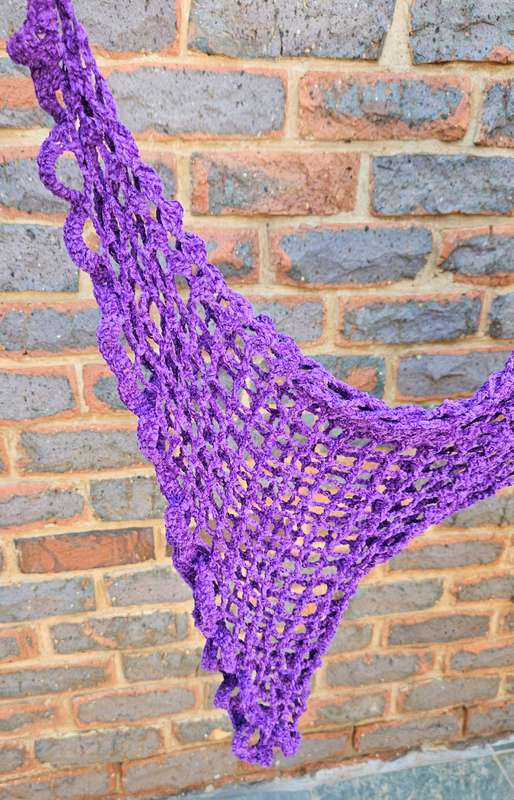 Handmade crochet fine chenille top with bell sleeves, size 36-38
