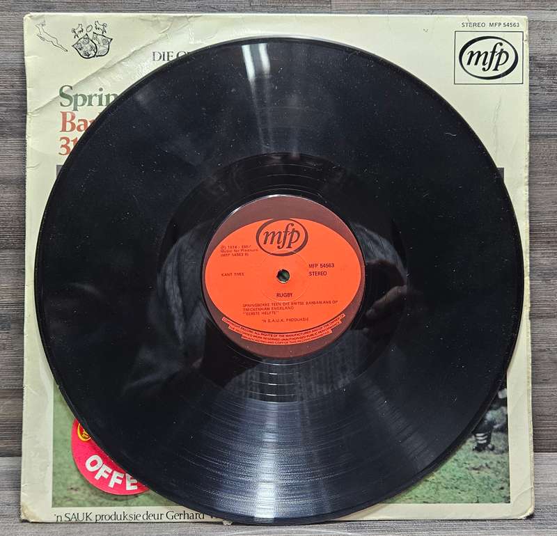 Springbokke teen die Britse Barbarians op Twickenham Engeland. 31 Januarie 1970 lp