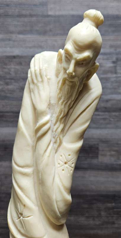 Tall vintage oriental resin figurine - C Gounaris
