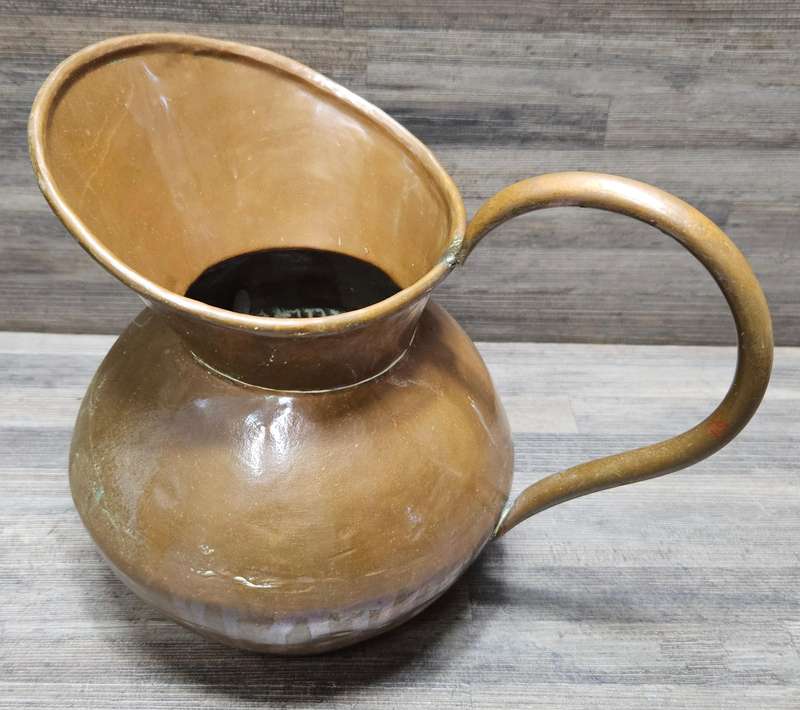 Collectible large De Klerk copper pitcher