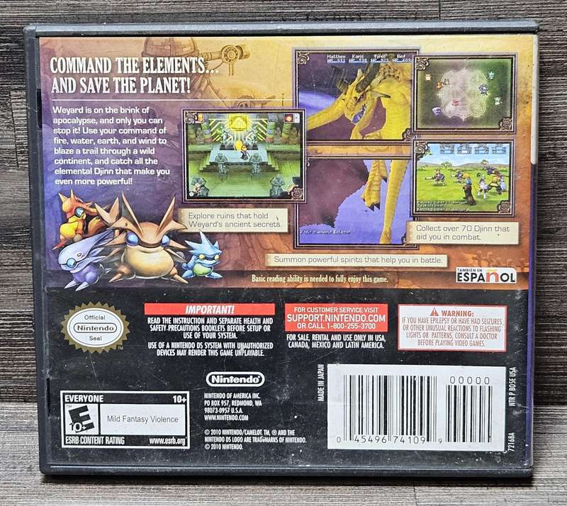 Nintendo DS Golden Sun Dark Dawn