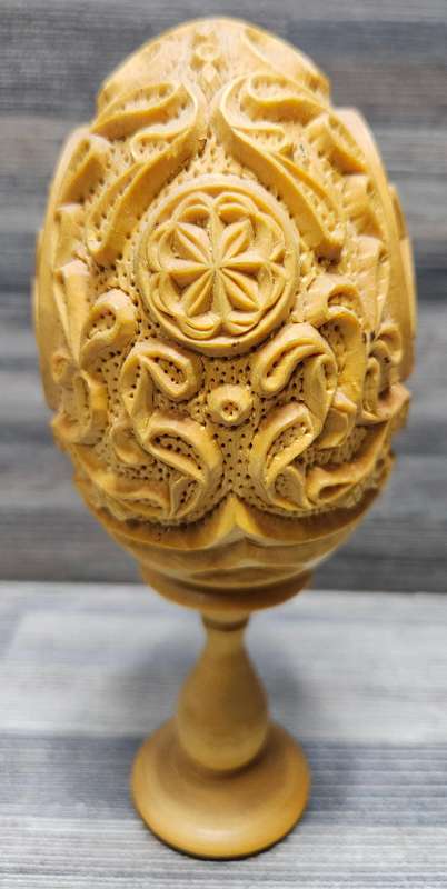 Carved wooden Russian? Ukranian? Easter Egg