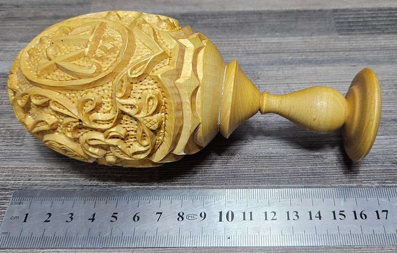 Carved wooden Russian? Ukranian? Easter Egg