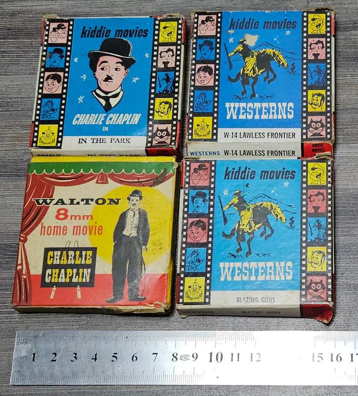 4X vintage children's movie reels