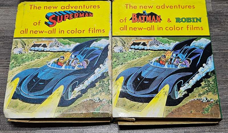 4X vintage Superman & Superboy movie reels