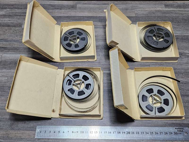 4X vintage Superman & Superboy movie reels