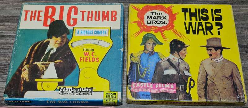 4X vintage movie reels