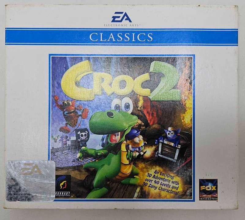 2X vintage EA PC games - Sim City 3000 & Croc 2