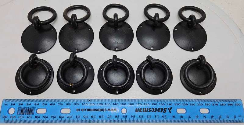 10X Round metal furniture handles