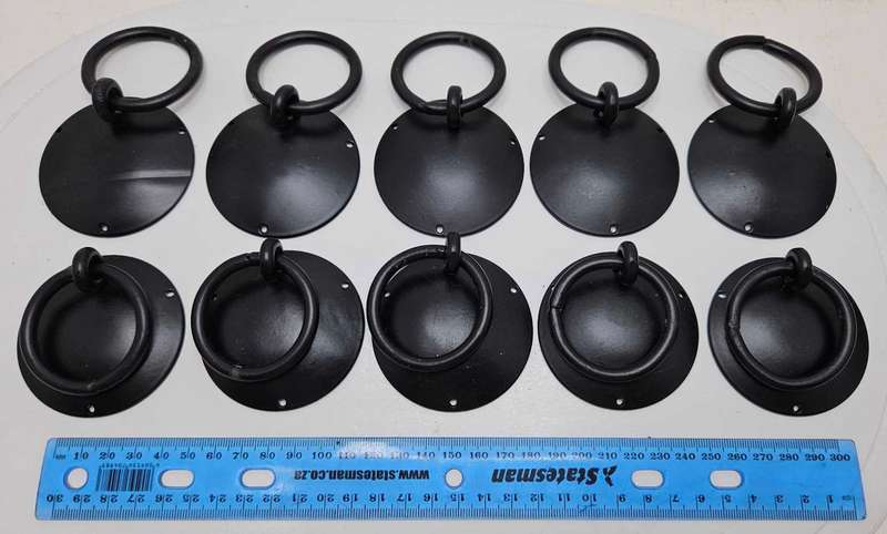 10X Large round metal furniture handles