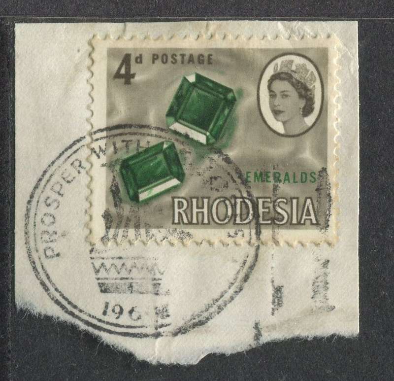 Rhodesia - Used On Piece