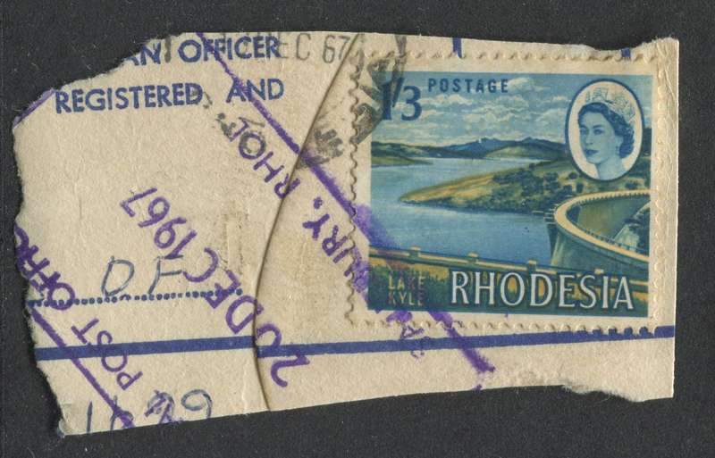 Rhodesia - Used On Piece