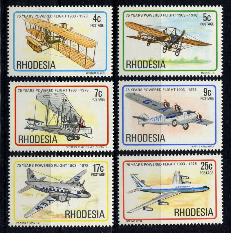 Rhodesia - Aircraft - 1978 - MNH