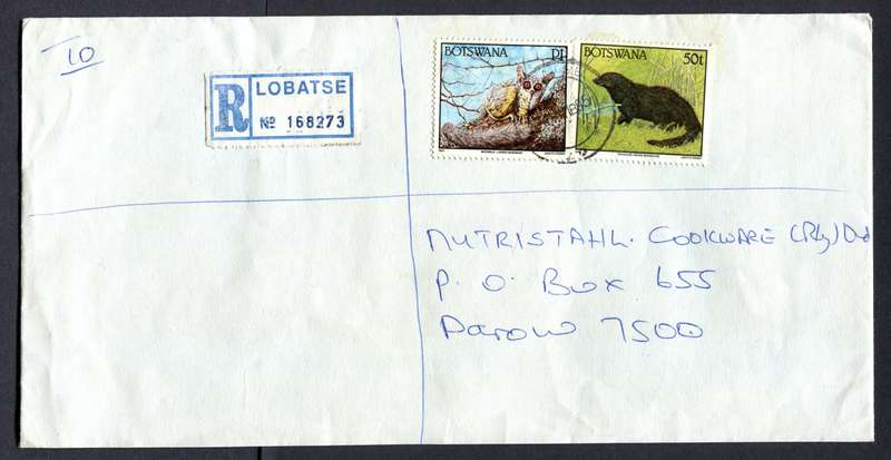 Botswana - "Maxi" Size Registered Cover