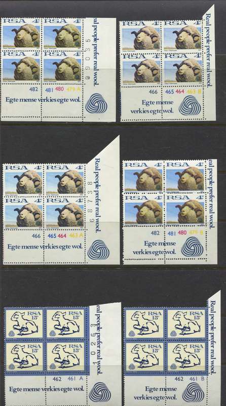 RSA - Set Of 6 Control Blocks Of 4 - 1972 - MNH