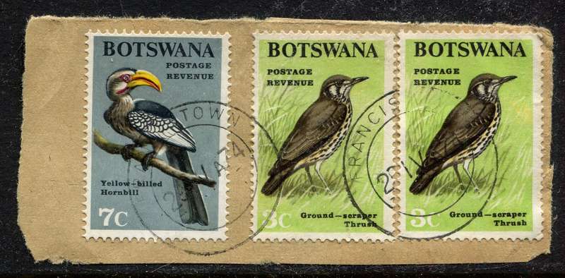 Botswana - Used On Piece