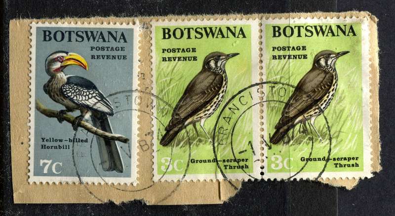 Botswana - Used On Piece