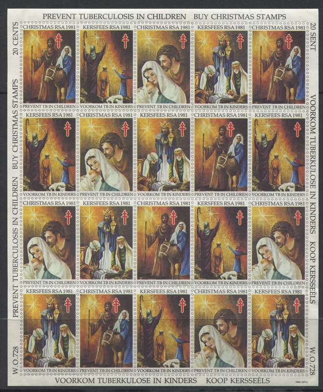 RSA - Cinderella - Christmas Stamps - 1981